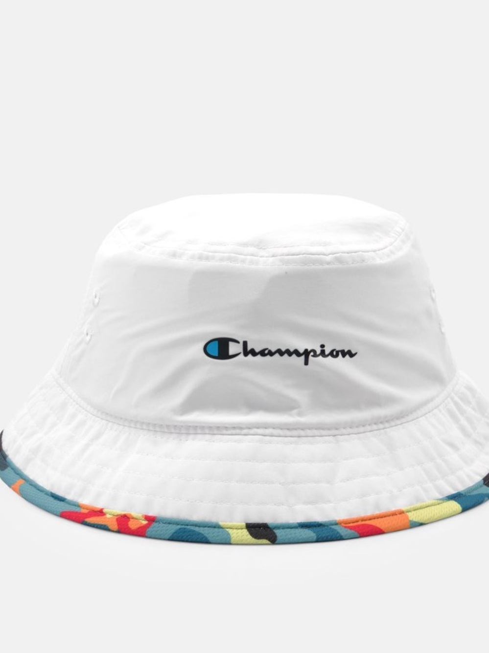 NWT Champion Logo Bucket Hat w/ Color Camo Trim